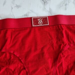 VS Logo Cotton Shine Patch Hiphugger Panty
